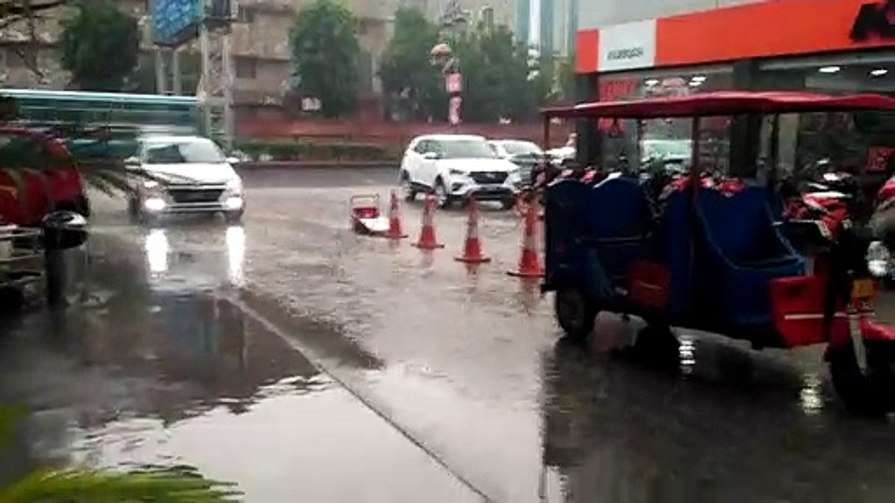 जयपुर में जोरदार बारिश शुरु