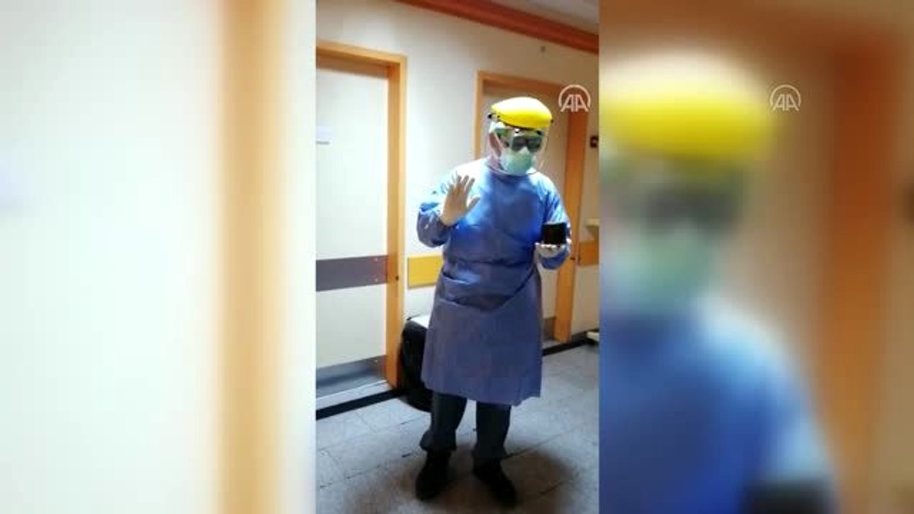 Kovid-19 tedavisi gören genç kıza sürpriz doğum günü