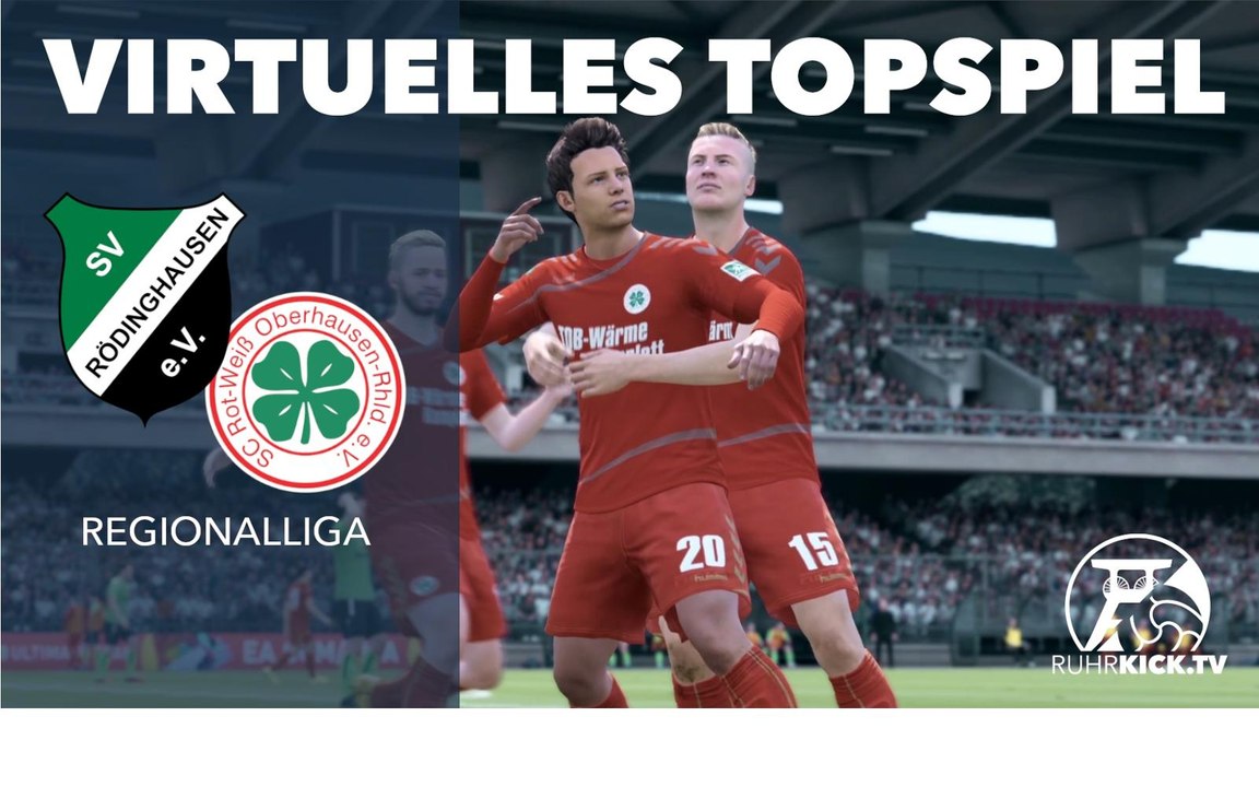 Virtual Regionalliga: Simuliertes Topspiel zwischen dem SV Rödinghausen und Rot-Weiß Oberhausen!