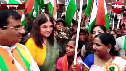 सुलतानपुर में निकली गांधी संकल्प यात्रा