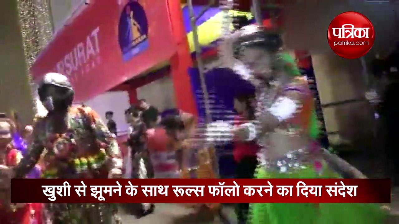 नवरात्रि में छाया ट्रैफिक रूल्स का असर, हेलमेट...