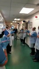 Coronavirus survivor applauded as he leaves his ward at Edinburgh Royal Infirmary