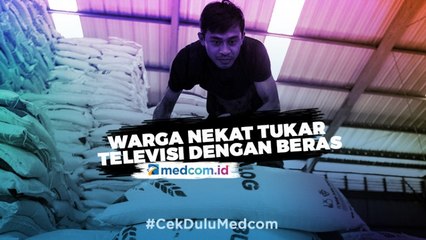 Terdampak PSBB, Warga Nekat Tukar Televisi dengan Beras 5 kg