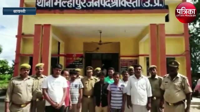 पुलिस ने जुए की फड़ पर मारा छापा, आठ जुआरी गिरफ्तार, 1 लाख 44 हजार रुपये बरामद, देखें वीडियो