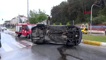 ANTALYA Kamera kaydına rağmen kırmızı ışıkta geçtiğine ikna olmadı