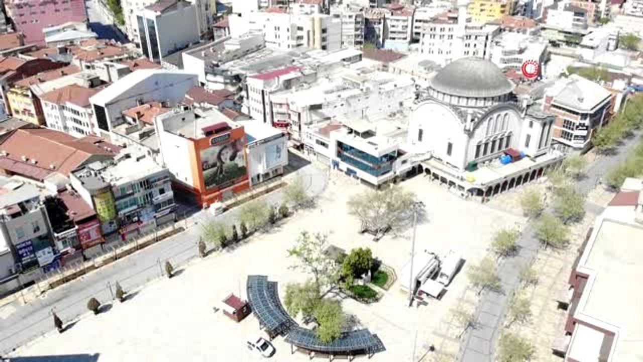 Denizli'nin cadde ve sokakları bomboş