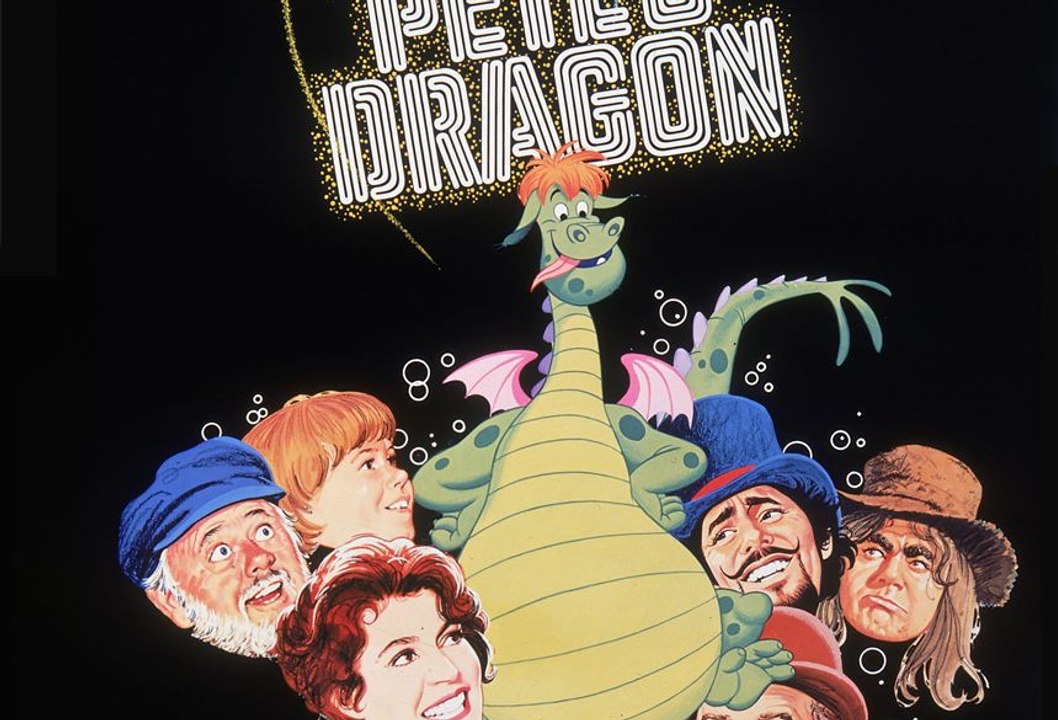 Pete's Dragon movie (1977) -  Sean Marshall, Helen Reddy, Jim Dale, Mickey Rooney, Red Buttons, Jeff Conaway, Shelley Winters, and the voice of Charlie Callas as Elliott