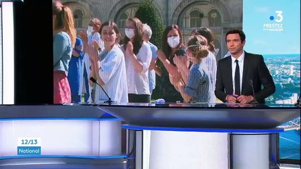 Bordeaux : un orchestre dans la cour de l'hôpital pour soutenir soignants et malades