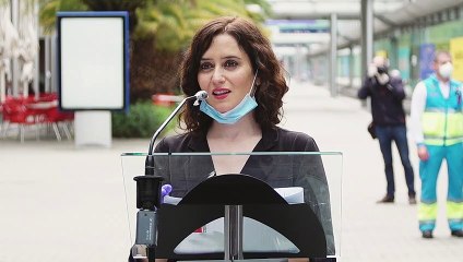 La presidenta Isabel Díaz Ayuso visita el hospital de emergencia de Ifema