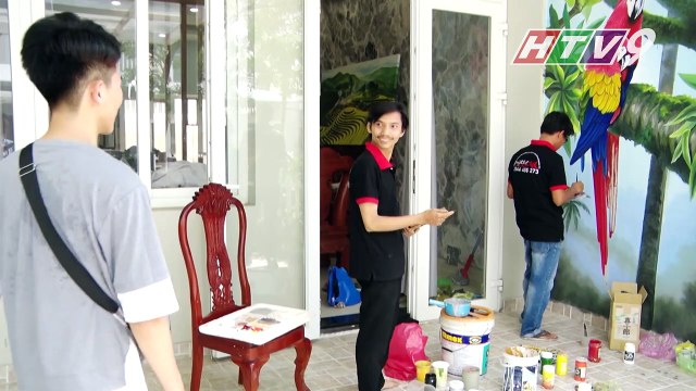 HTV9 cùng Mỹ thuật Âu Á khám phá nghệ thuật vẽ tranh tường