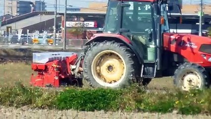 Tilling Rice Fields in Japan