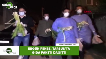Ergün Penbe, Tarsus'ta gıda paketi dağıttı