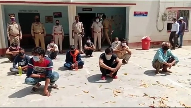 अमेठी: लॉक डाउन का उल्लंघन करने पर पुलिस ने 11 अभियुक्तों को किया गिरफ्तार