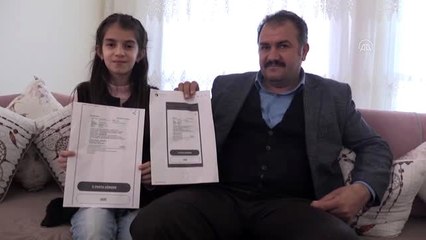 Ağrılı esnaftan küçük kızıyla Milli Dayanışma Kampanyası'na bağış