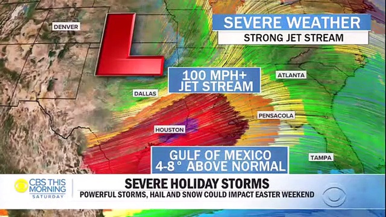 Tornadoes expected on Easter!
