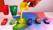 ABC Nursery TV - Disney Cars Toys Paint and Wash - Learn Colors with Lightning McQueen Buckets and Beads