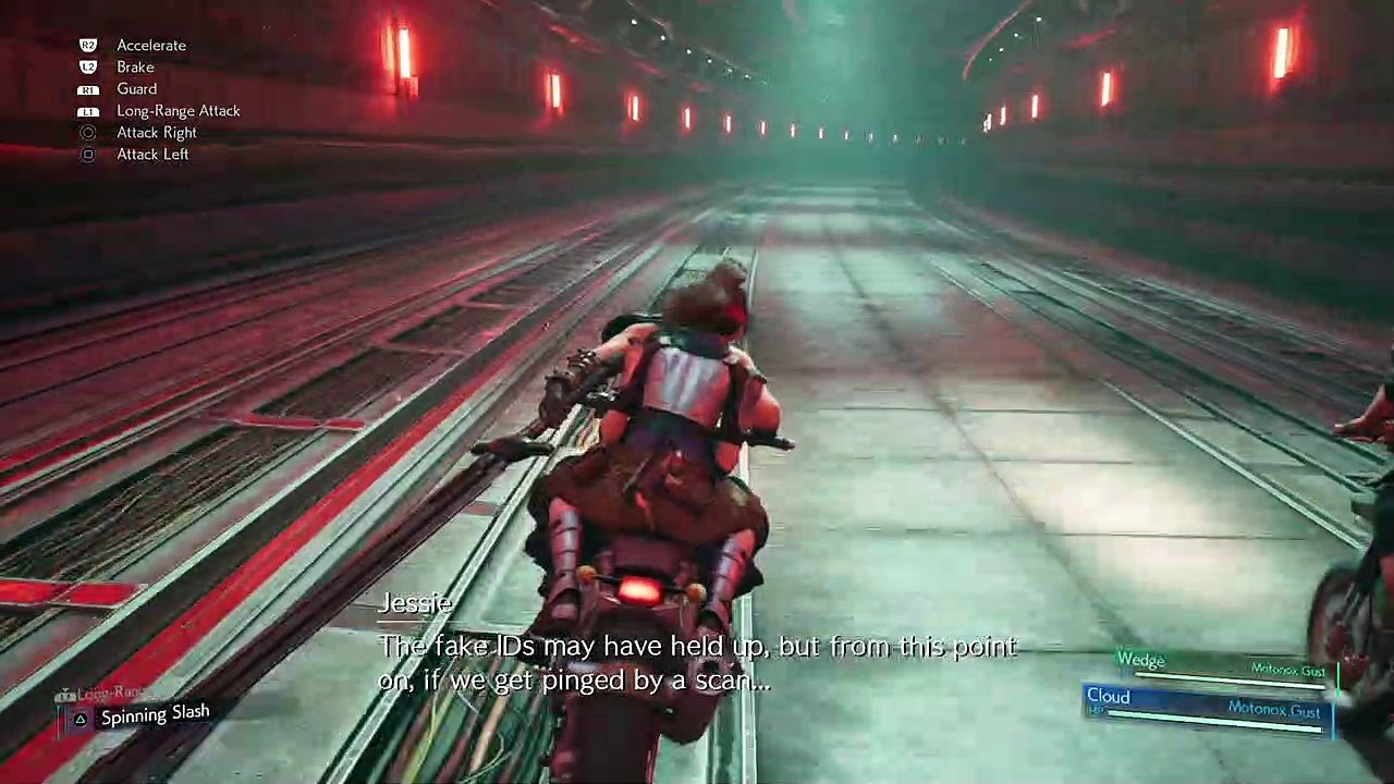 Final Fantasy 7 Remake #5 — Motocycle Ride {PS4} Walkthrough part 5