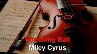 Wrecking ball - Miley Cyrus - Notas para flauta