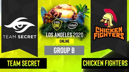 Dota2 - Team Secret vs. Chicken Fighters - Game 2  - Group B - EUCIS - ESL One Los Angeles