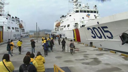 세월호 6주기 참사해역에서 '선상 추모식' / YTN