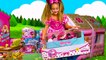 Sasha go to Minnie and Mickey Mouse party and Cooking with toy Kitchen play set