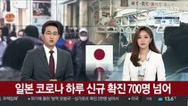 일본 코로나 하루 신규 확진 700명 넘어