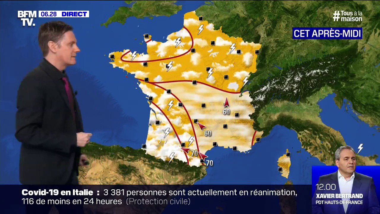 Un temps ensoleillé mais orageux dans l'après-midi prévu ce dimanche
