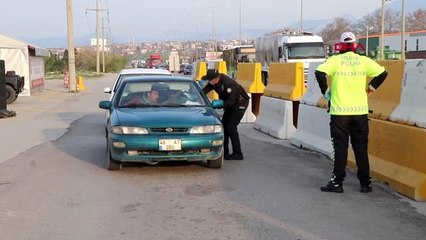 DENİZLİ-Araçlarda sosyal mesafe uyarısı