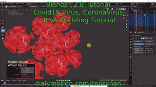 Dailymotion, Blender 2.8 Tutorial, Modeling a Coronavirus, Covid19, RNA, Eevee Tutorial, Modeling, Toorkhan