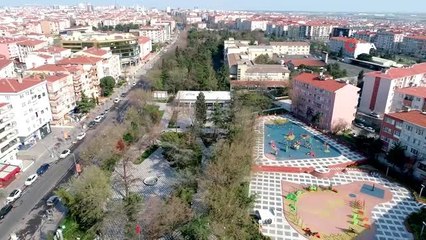 Sokağa çıkma yasağı uygulanan Çorlu havadan görüntülendi