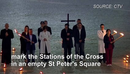 Good Friday’s Way of the Cross at St. Peter’s Square during lockdown
