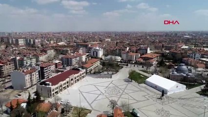 KONYA Yasağın ikinci gününde Konya'da sessizlik sürüyor.