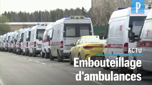 Coronavirus : des files interminables d’ambulances devant les hôpitaux de Moscou