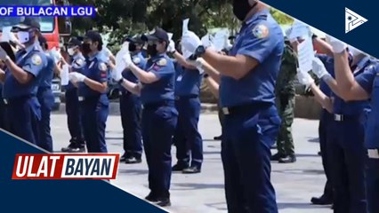 Bulacan PNP, nagbigay pugay at ayuda sa frontliners