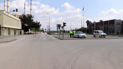 Sokağa çıkma yasağına helikopterli denetim