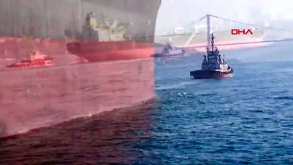 İSTANBUL BOĞAZI'NDA DEV GEMİ ARIZA YAPTI