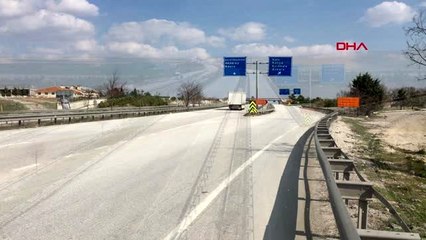 Ankara-Konya karayolunda sokağa çıkma yasağı sakinliği