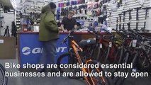 'Stay safe, stay on a bike': oldest bike shop in the US helps New Yorkers ride out coronavirus lockdown