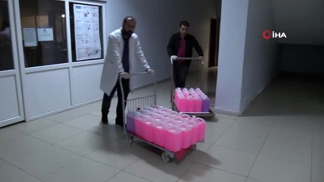 Batman Üniversitesinden kamu kuruluşlarına sıvı sabun desteği