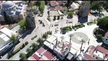 Antalya'da polis kenti havadan denetledi