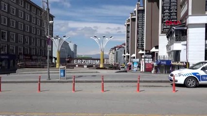 ERZURUM Yasağın son günü Erzurum'da sessizlik sürüyor