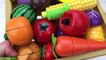 Fun Learning Names of Fruit and Vegetables Wooden Toys Cutting Fruit Education videos 02