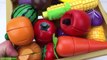 Fun Learning Names of Fruit and Vegetables Wooden Toys Cutting Fruit Education videos 02