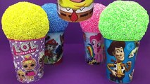 Monster University Play Foam Surprise Cups I PJ Masks LOL Toy Story My Little Pony Kinder Joy
