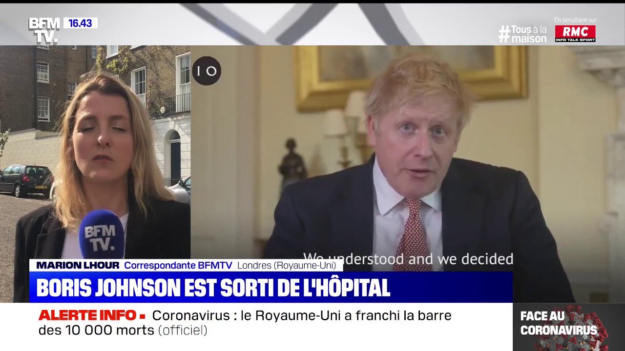 Boris Johnson est sorti de l'hôpital