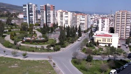 Mahalleye gelen başıboş atlar ilginç görüntü oluşturdu