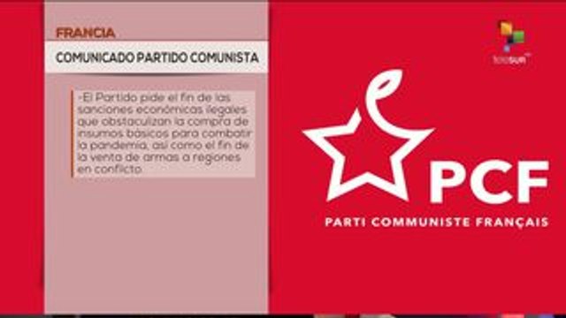 PC de Francia rechaza agresiones de EEUU contra Cuba y Venezuela