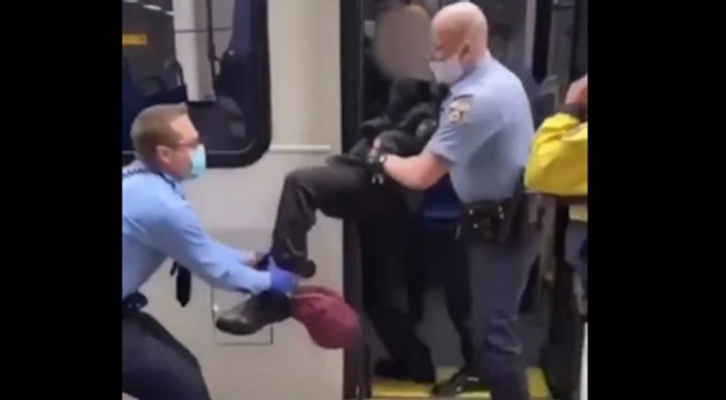 Yaka paça metrodan çıkardılar