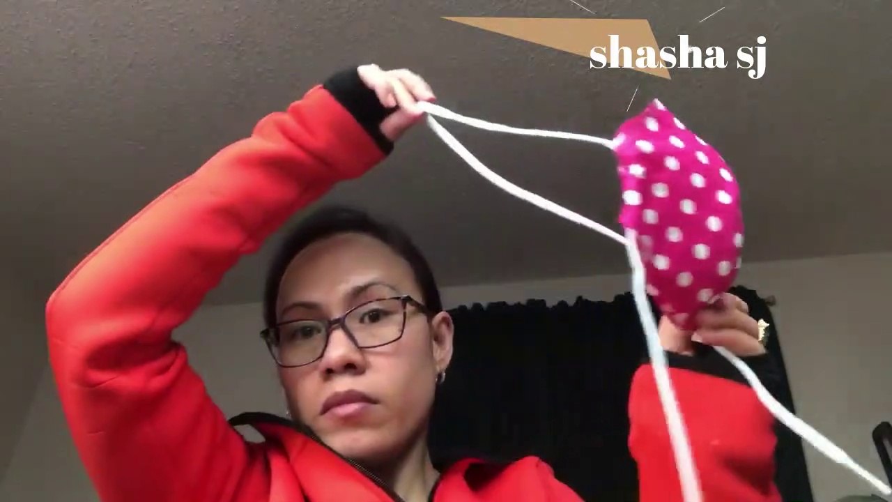 FACE MASK REUSABLE - EASY - WITH FILTER POCKET PROJECT DIY# 64