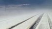 Un orage de grêle transforme cette route du texas en piste de ski